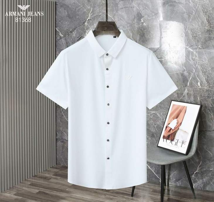 Picture of Armani Shirts Short _SKUArmaniM-3XL26rn0627814